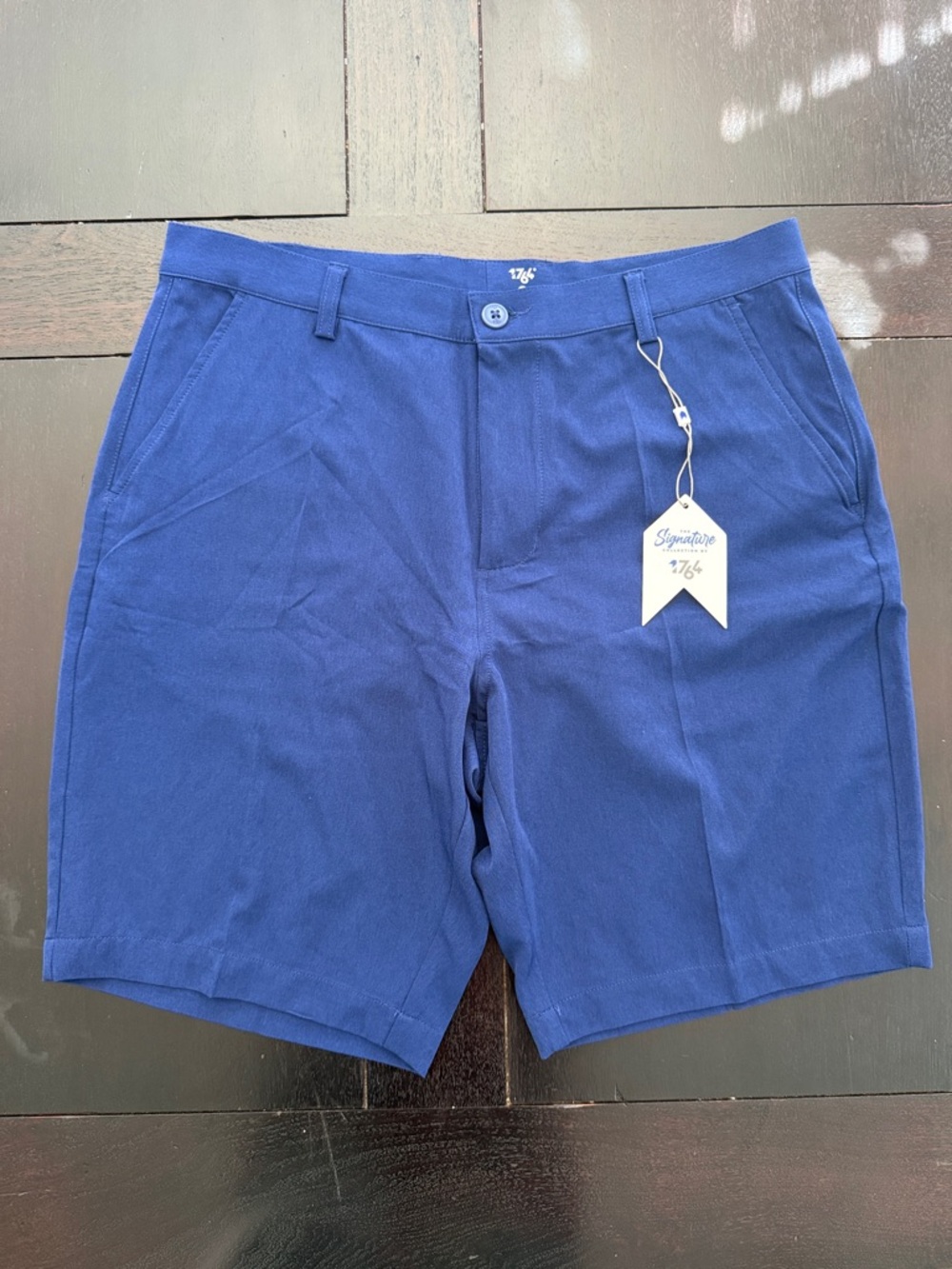 Signature 1764 Men's Navy Flat Front Chino Shorts